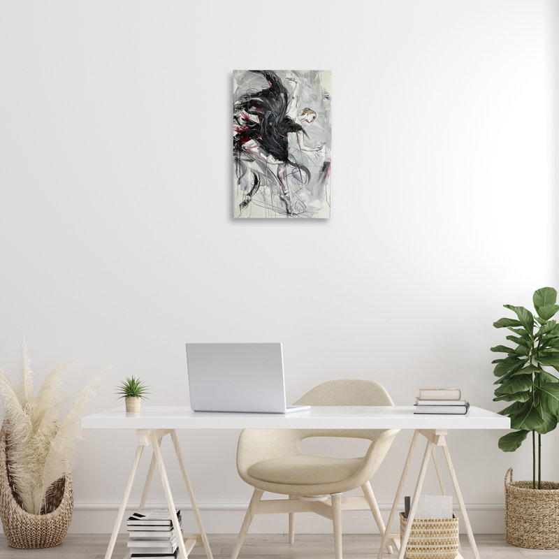 Toile Modern Elegance Dancer, design par Lucille Lee, H 24 po x l 16 po