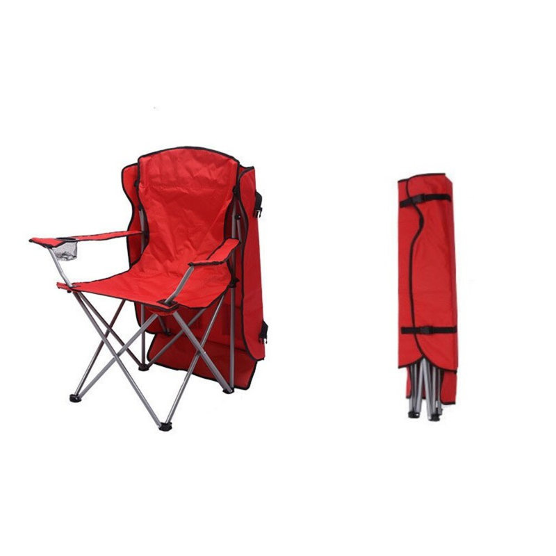 Chaise de camping pliante, Rouge
