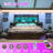 Revan Farmhouse Bed Frame with Bookcase Headboard, 2 Detachable Racks, 4 Drawers & RGB LED-100758306-100758307