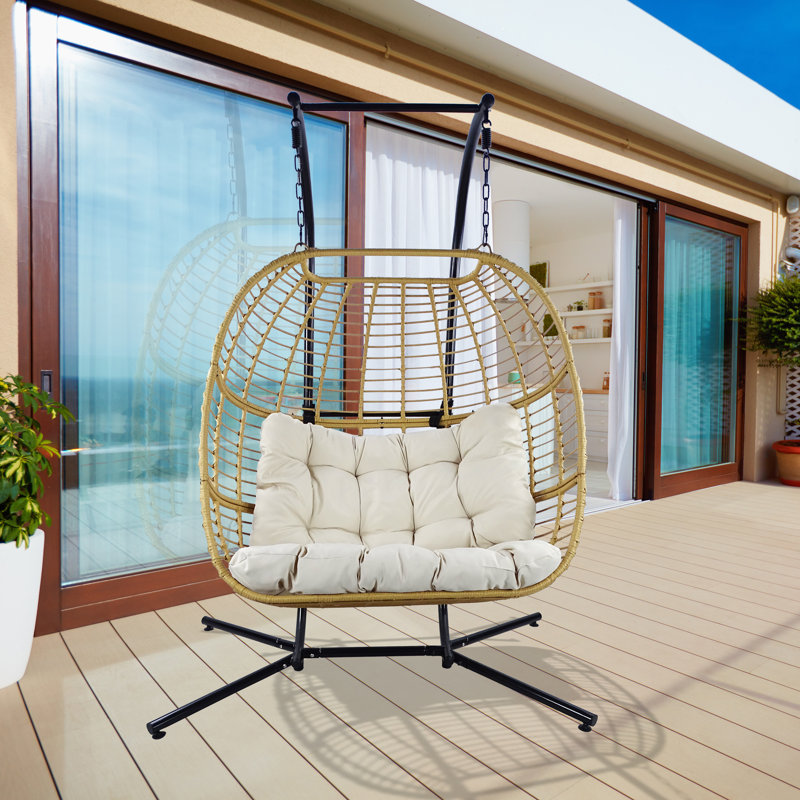Fauteuil à œufs pour l'extérieur à double siège l 39 po x H 78 po