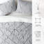 Ensemble de housse de couette texturée Pinch Pleat-263947603-263947606