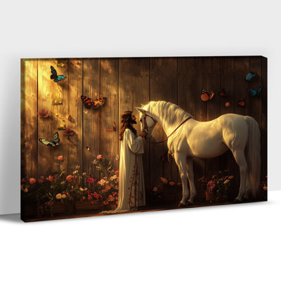Art mural cheval GUTTATE, décoration murale photos cheval, peinture murale cheval pour le salon, art mural sur toile cheval, affiches à cheval pour bureau mural encadrées prêtes à être accrochées 12 po x 16 po