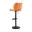 Abdur-Rasheed Swivel Upholstered Adjustable Height Counter Stool with Metal Frame-1960904590