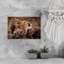 Mother Cheetah Licking Cub Playful Contemporary Cat Animal Nature Wall Art Print 1 Piece Wrapped Canvas Wall Art-810761823
