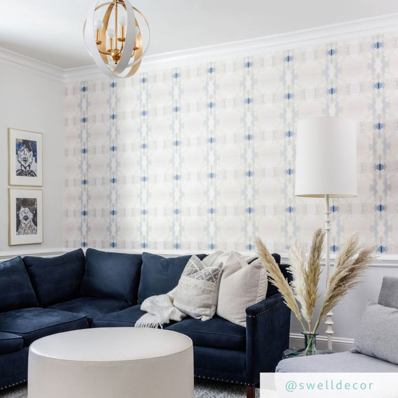 Coral Bay Pale Blue Wallpaper, Paper