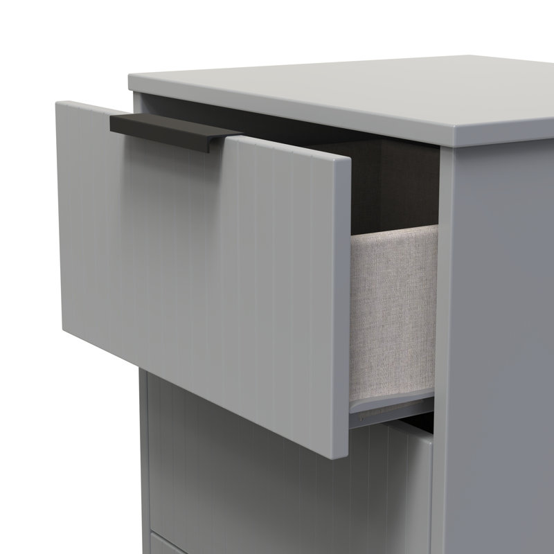 Atsumi 45cm W Manufactured Wood Bedside Table, Dusk Grey