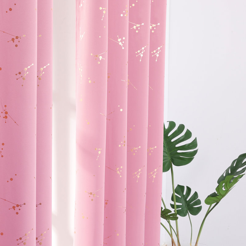 Makvala Room Darkening Curtain Pair, 42" W x 72" L, Pink