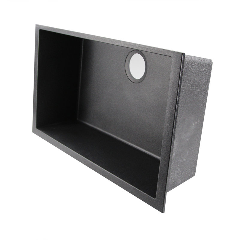 Plymouth 30'' L Single Basin Kitchen Sink, Black