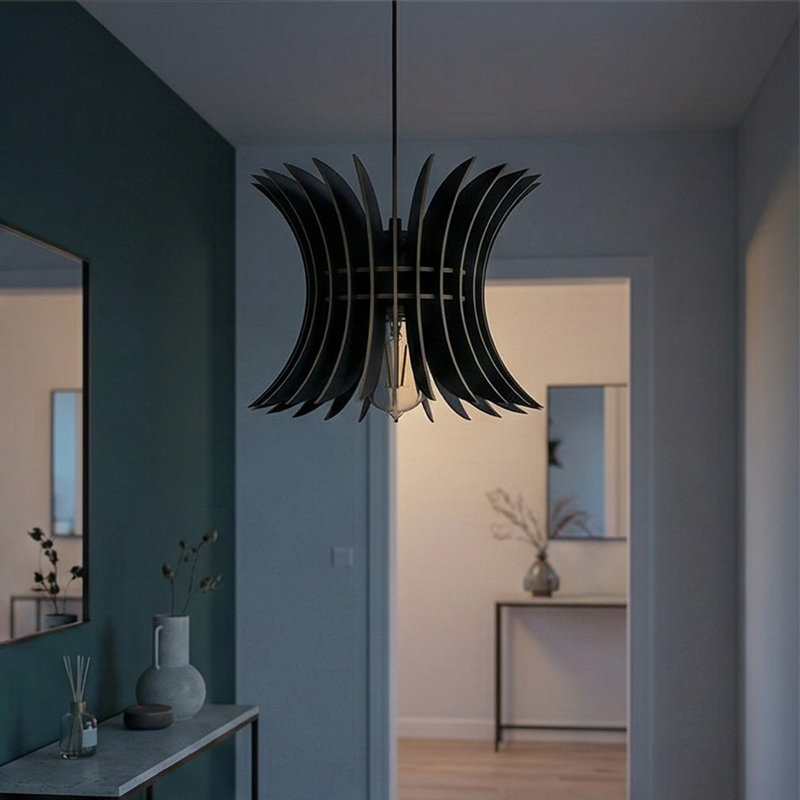Pompilian Chandelier, Black