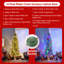 Arbre de Noël artificiel 5 'avec 180 lumières DEL et 10 modes d'éclairage - Support inclus