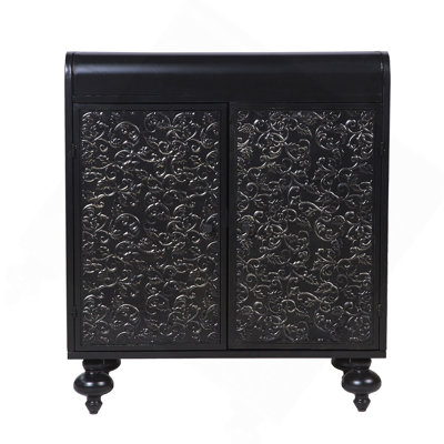 Art Accent Cabinet With 2 Doors, Sideboard Buffet Cabinet With Storage, Distressed Decorative Storage Cabinet With Embossed Pattern For Entryway Living Room Dining Room