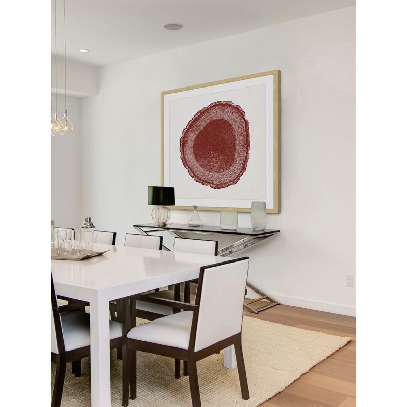 "Tree Ring I" Framed Print, 12" H x 12" W x 1.5" D