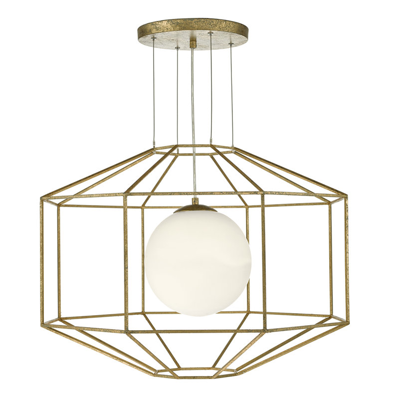 Arellano 1 - Light Gold Geometric Pendant