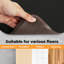 Rectangle 75.5 cm x 76.5 cm Faux Leather Area Rug