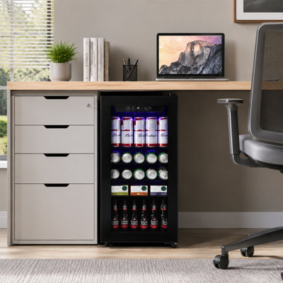 Réfrigérateur à boissons de 3,2 pi³ avec porte vitrée 60 canettes