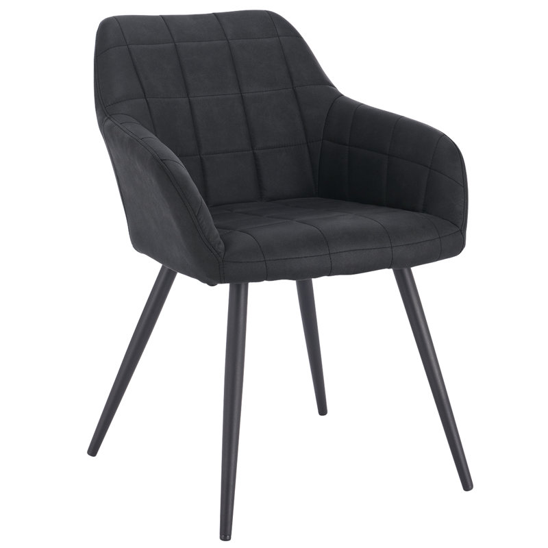 Pretor Upholstered Dining Chair, Anthracite