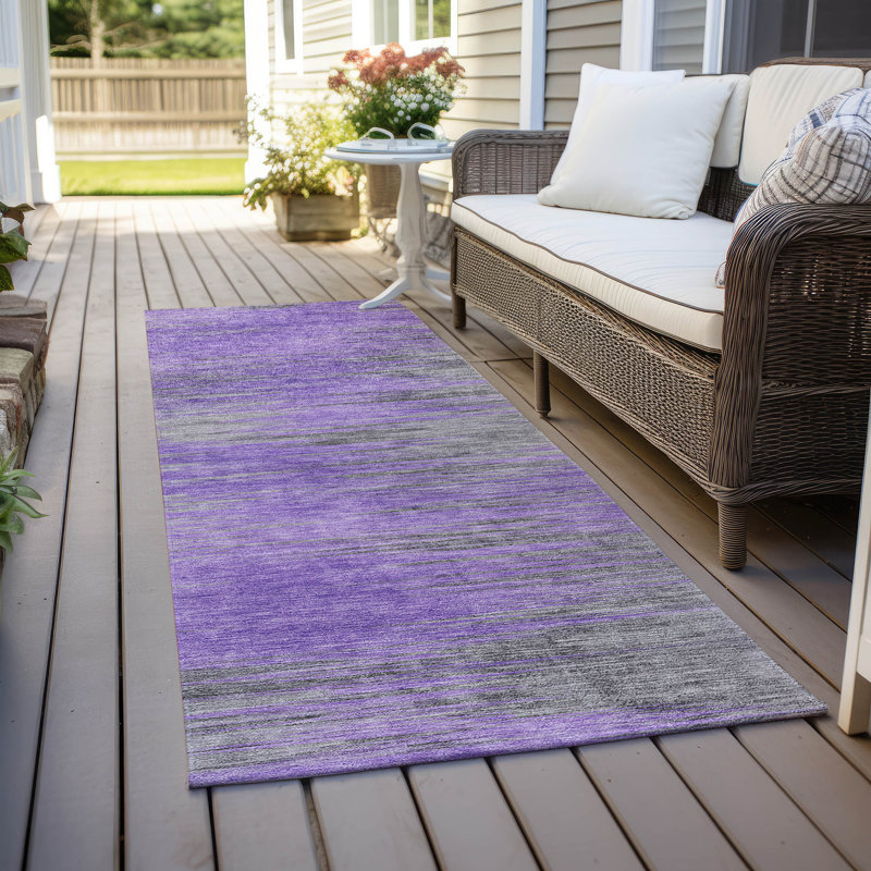 Tapis intérieur / extérieur Malchow avec envers antidérapant, Tapis de couloir 2 pi 3 po x 7 pi 6 po