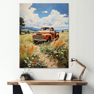 Ahwahnee Coral Pickup Truck Luminous Meadows - Imprimé