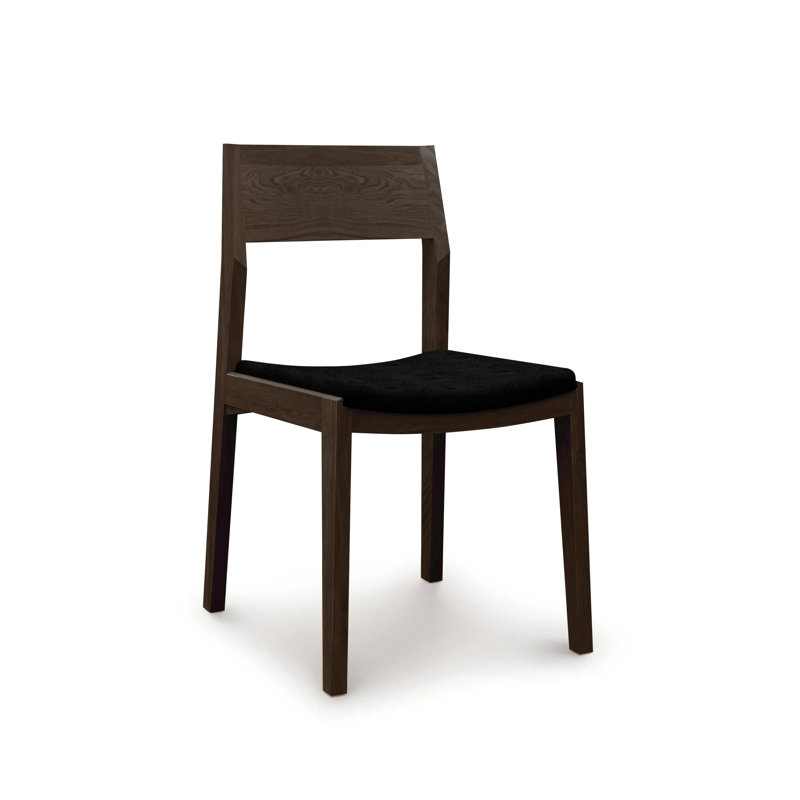 Iso Side Chair, Onyx Microsuede, Smoke Cherry