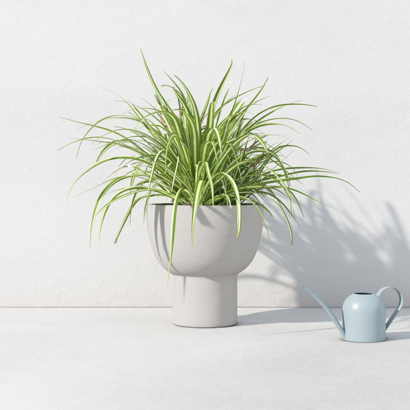 Handmade Ceramic Urn Planter, 20" H x 19.75" W x 19.75" D
