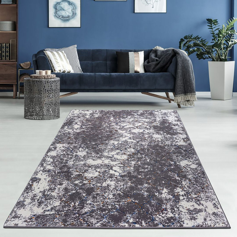 Tapis turc Chaiden-GRIS, Rectangle 8 pi x 10 pi 2 po