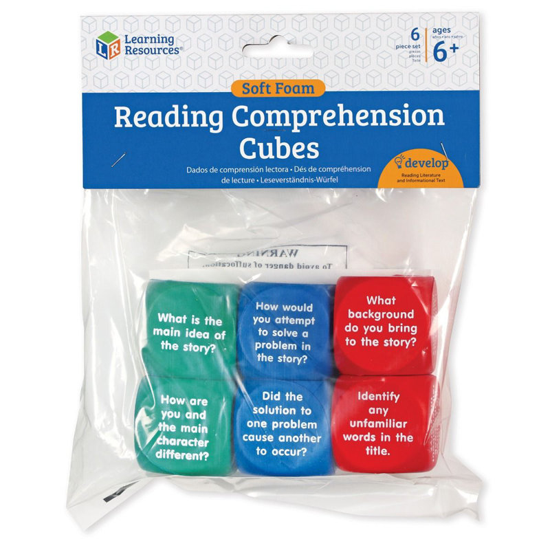 Reading Comprehension Cubes Letters