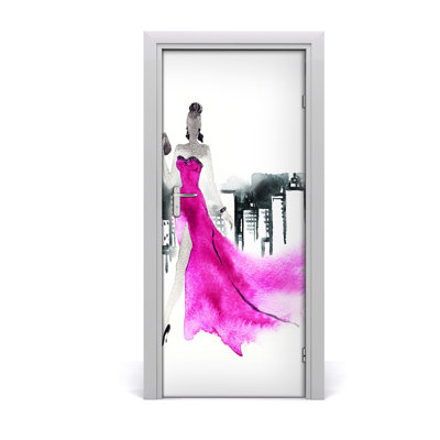 Fashion Illustration Door Decal