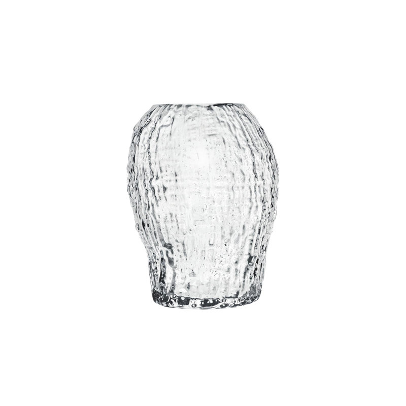 Molten Handmade Lead Free Crystal Table Vase, Clear