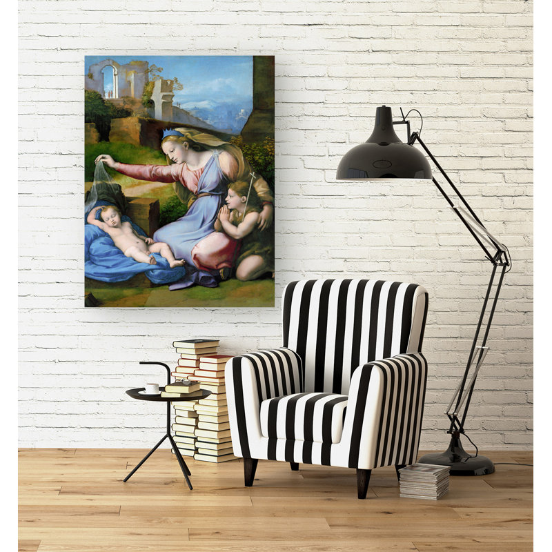 The Madonna Of The Blue Diadem by Raffaello - Wrapped Canvas Painting, 70cm H x 50cm W x 4cm D