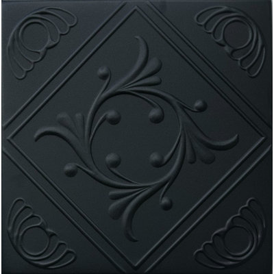 Carreau de plafond en polystyrène recouvert de diamant 1,6 pi x 1,6 pi Diamond Wreath