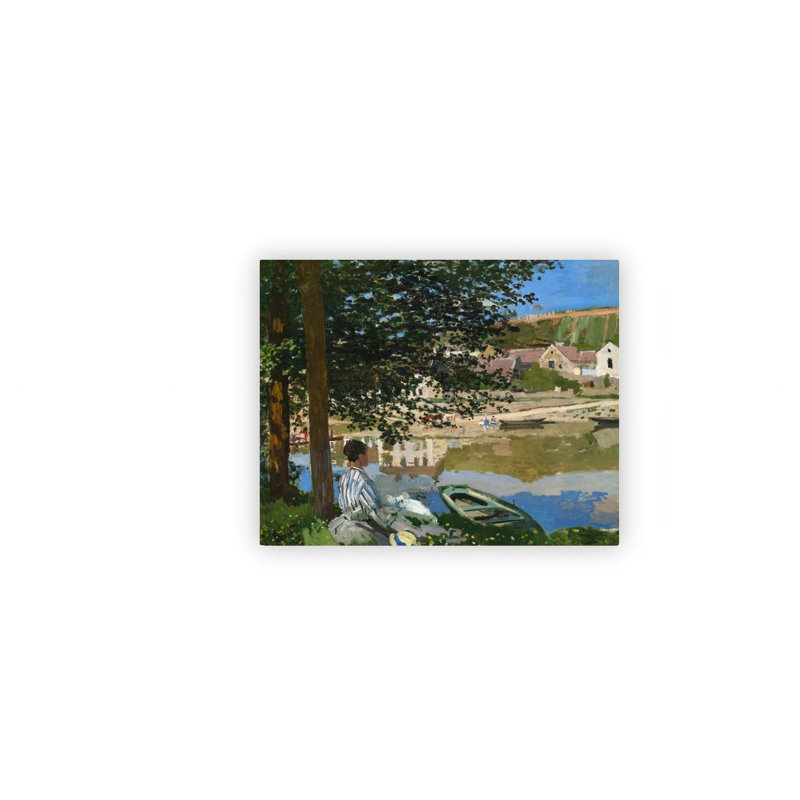 «Green Claude Monet», art mural 16 x 20 po, peinture sur toile impressionniste pour bureau de chambre à coucher