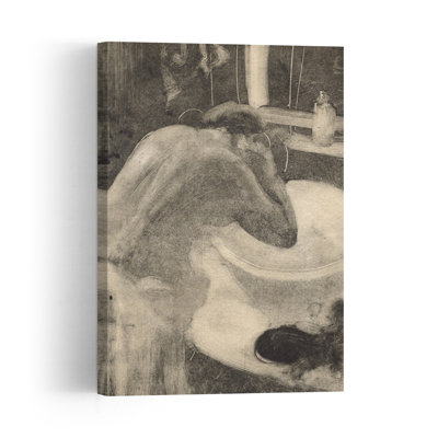 Le lavabo, vers 1880-1885. Estampe d'art mural abstrait contemporain impressionniste.