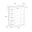90cm W 5 - Drawer Chest of Drawers-20586791