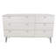 3+3 Drawer Extra Wide Chest, white wax finish
