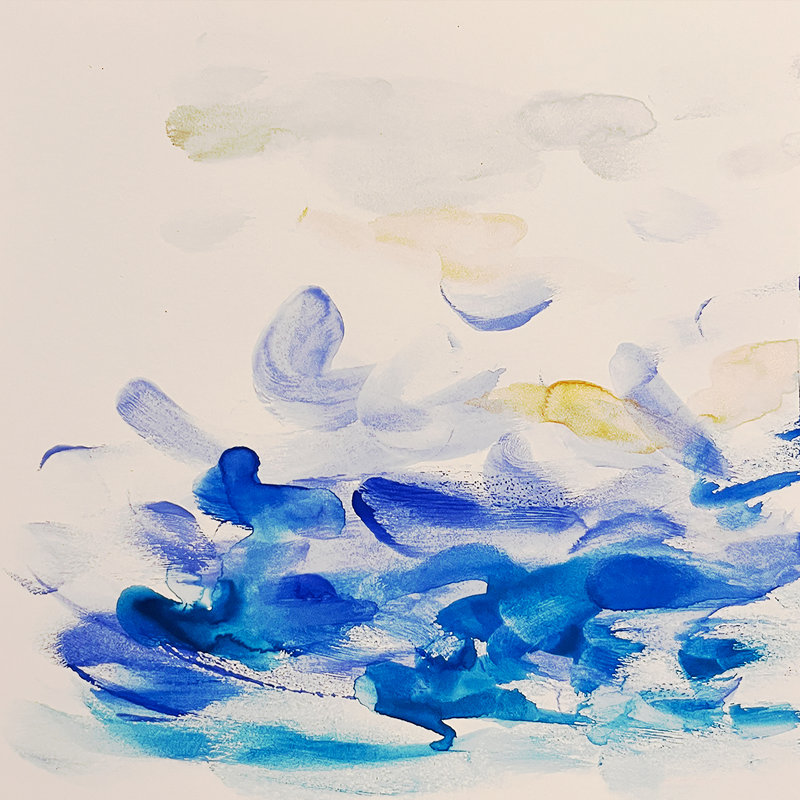 The Touch of Ocean No.1 by Fanyu Lin - Single Picture Frame Print