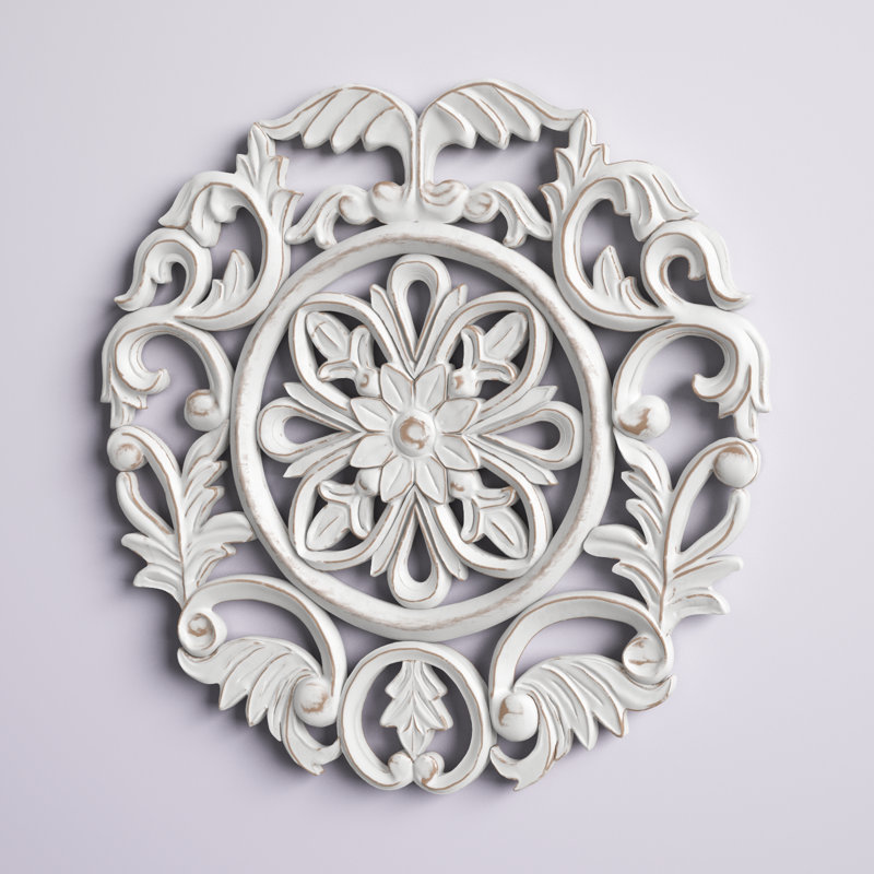 Aadi Medallion Wall Décor, White
