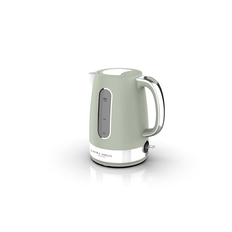 Laura Ashley VQ 1.7L Electric Tea Kettle, Sage Leaf