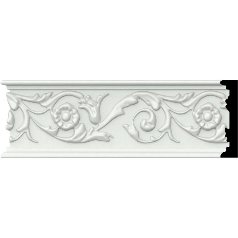 Rail de chaise à rallonge H 3 1/4 po x l 96 po x P 3/4 po Delfina