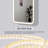 30 Inch Rectangle LED Front and Backlit Wall Mirror in Satin Gold-591679206-591679210