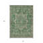 Tapis intérieur / extérieur lavable à médaillon 10 pi x 14 pi Emerald