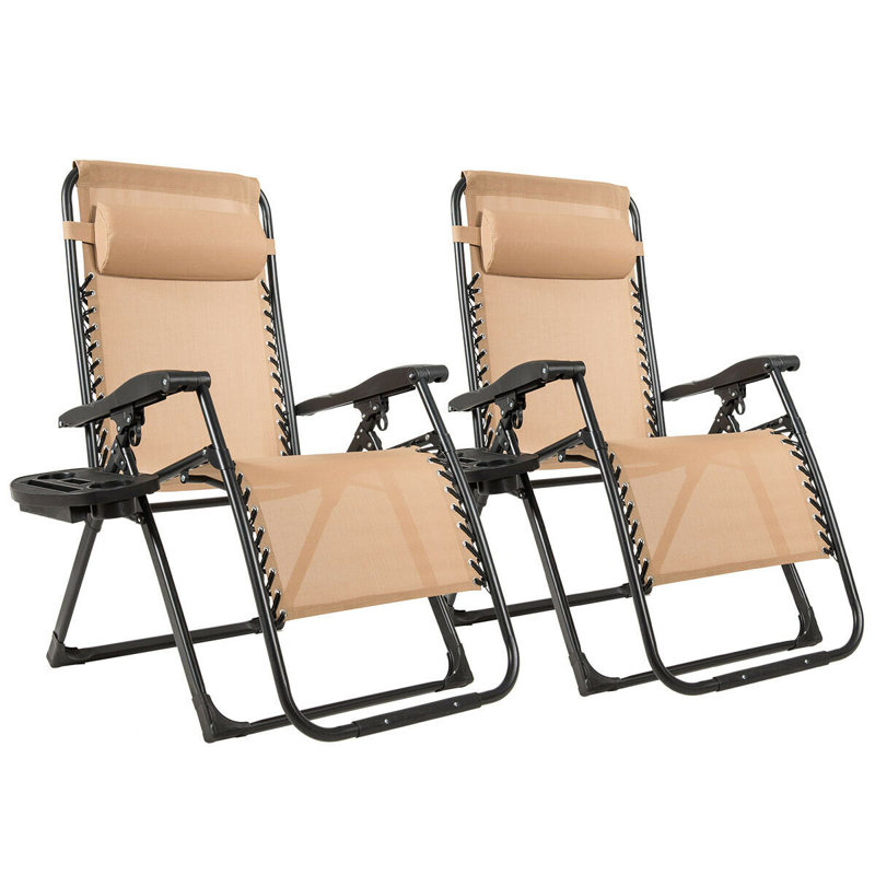 Roper Folding Zero Gravity Chair, Beige