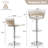 Christal Swivel Upholstered Adjustable Height Counter Stool-93480939-90489185