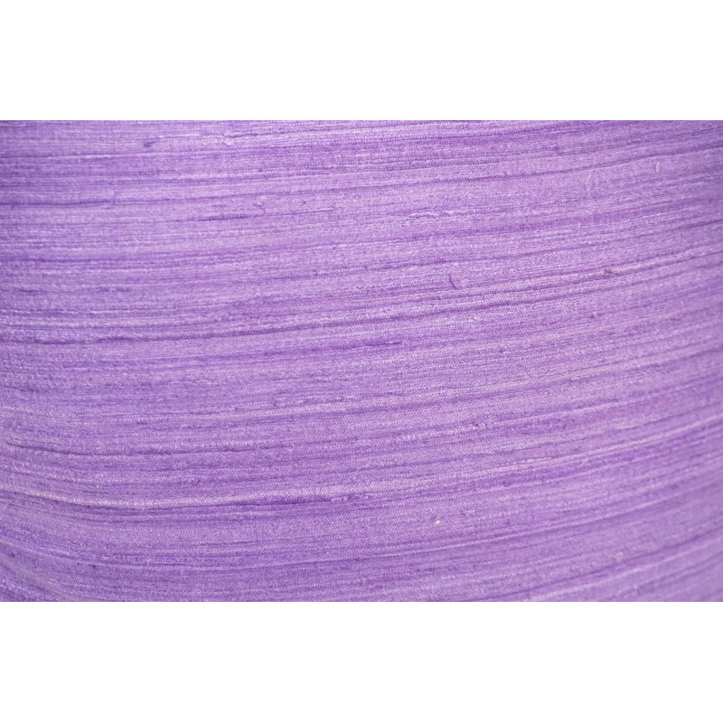Coussin en soie brute 18 po, Mauve