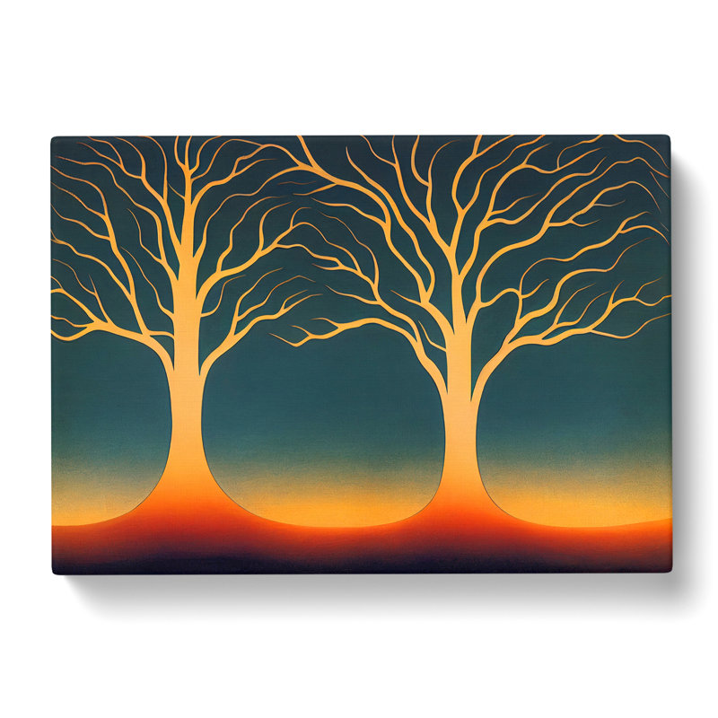 Exhilarating Trees Abstract - Wrapped Canvas, 50cm H x 76cm W x 3cm D