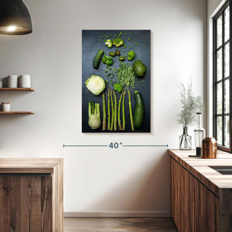Aliments sains et verts, H 39 po x l 26 po