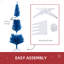 Arbre de Noël artificiel, arbre de Noël mince avec embouts réalistes et support en plastique-49092849
