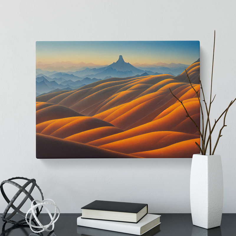 Excellent Mountain Landscape - Wrapped Canvas