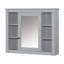 Meuble-lavabo moderne avec lavabo simple avec 2 portes, 2 tiroirs et armoire à miroir-1837283664