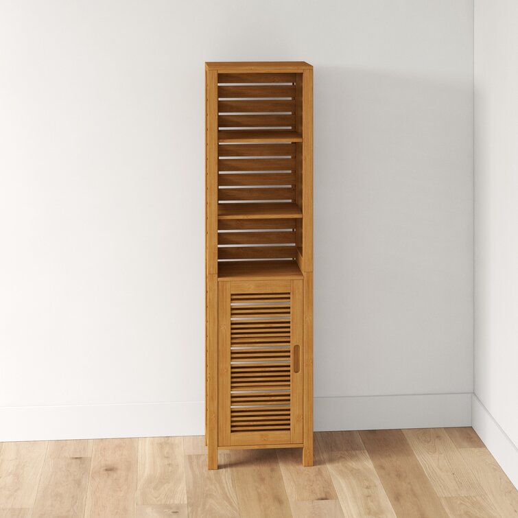 Dotted Line™ Ayden Solid Bamboo Wood Freestanding Bathroom Cabinet