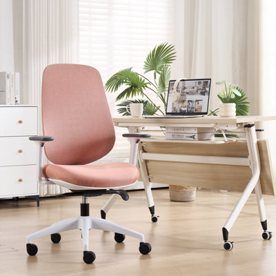 Chaise de bureau ergonomique en filet avec profondeur, hauteur et accoudoirs réglables, chaise de bureau d'ordinateur pivotante moderne avec roulettes, chaise de travail respirante, certifiée BIFMA